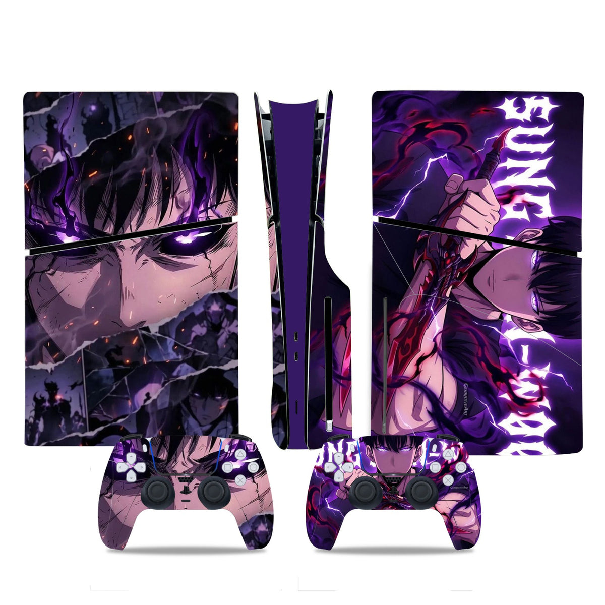 PS5 Custom Anime Warrior Purple